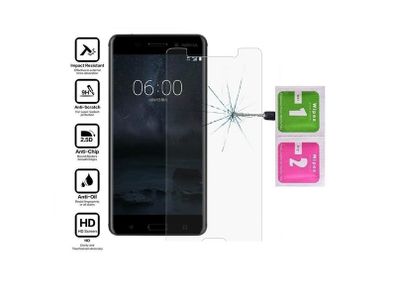 For Nokia 6 2017 Tempered Glass Screen Protector Guard Film Cover - FHT12NTG