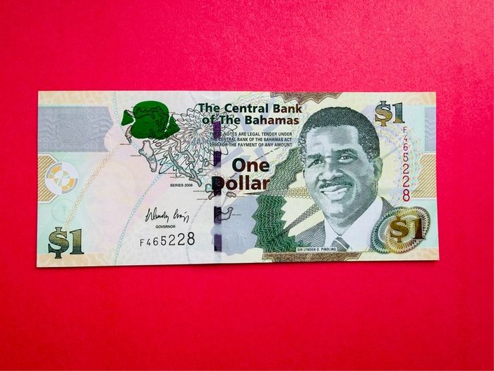 Bahamas   1  DOLLAR  2008 . Pick  71 .  Uncirculated