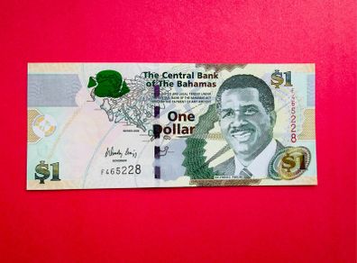 Bahamas   1  DOLLAR  2008 . Pick  71 .  Uncirculated