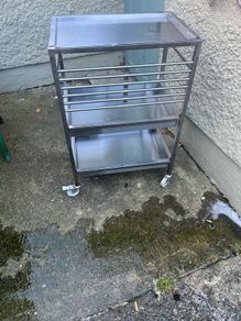 3 Tier stainless steel trolley