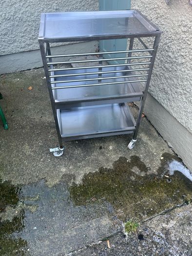 3 Tier stainless steel trolley
