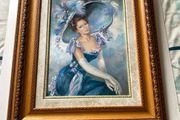 Vintage Style Portrait Print in Ornate Frame