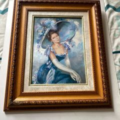 Vintage Style Portrait Print in Ornate Frame