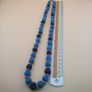 Antique Venetian African Style Melon Shape Glass & Chevron Glass Beads Necklace Image 6