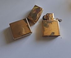 Solid Brass Zippo 1995 lighter unfired