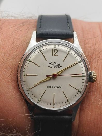 Vintage Bifora TOP  German Mechanical Watch 1950s/60s  Serviced