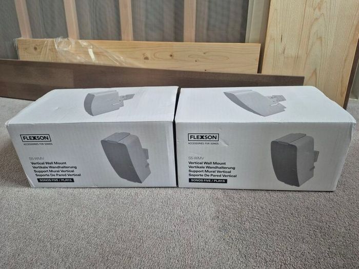 Flexson Vertical Wall Mounts for Sonos Play:5 (x2)