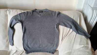 Springfield Grey V-neck Jumper