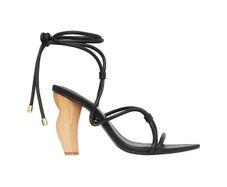 Aje Designer Strappy Wooden Heels