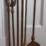 Brass fireside set. Image 3