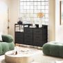 Black Chest of Drawers Bedroom, Contains 2 USB & 2 AC Ports Sockets Image 2