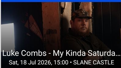 Luke combs 2x Saturday