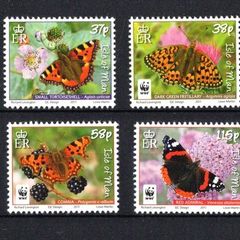 2011 Isle of Man Butterfly Collection Commemorative Stamps Mint Never Hinged (MNH)