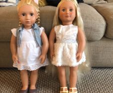 Huge Our Generation Doll Bundle, 2 Dolls, Bed, Salon Chair, Clothes & Accessories