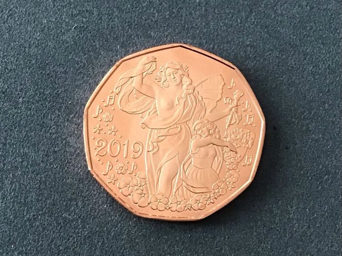 Austria 2019 Five Euro Angels