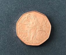 Austria 2019 Five Euro Angels