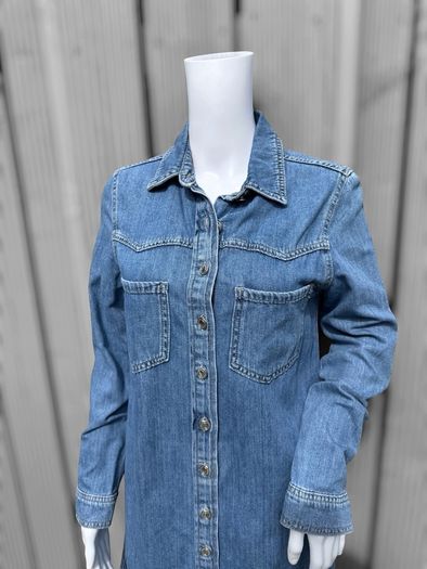 Pre Owned Primark Classic Blue Denim Shirt Dress