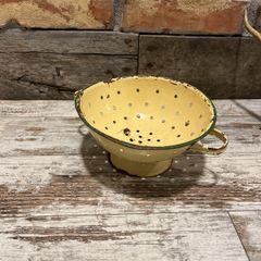 vintage enamel colander