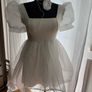 Pin up girl - short, airy, flared dress with puff sleeves Image 10