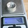 Vintage Sterling Silver 925 Irish Celtic Knot Band Ring Image 6
