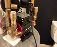 Water pump shower