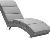 Relaxing Lounger London Living Room Ergonomic 186 x 55 cm Modern Recliner Chair