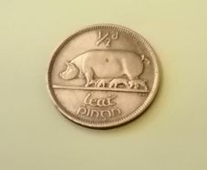1966 Eire 1/2d Half Penny