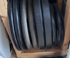 Weight plates 125kgs total