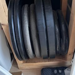 Weight plates 125kgs total