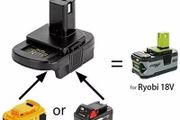 Battery Adapter with USB Port for Dewalt to for Ryobi tools for Milwaukee Battery Convert to for Ryobi 18V Lithium-ion Battery