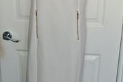 Gorgeous Heavy White Shift with Gold Accessories from Gold size 16
