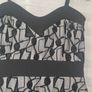 Quiz Black & White Patterned Bodycon Dress - Size 8 / EU 36 Image 5