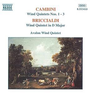 Cambini. Wind quintets No. 1 - 3. CD. Free Postage!