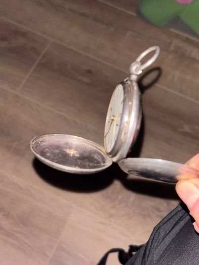 Antique London Hallmarked Sterling Silver Pocket Watch 107g