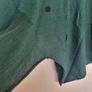 Forest Green Crea, V-Neck Knit, Handkerchief Hem, One Size Image 5