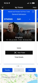 1 Kingfishr tickets for sale
