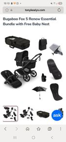 Bugaboo Fox 5 renew bundle. Pram and stroller