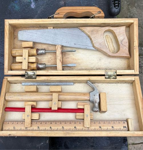 Vintage style Autodesk kids woodworking tool set