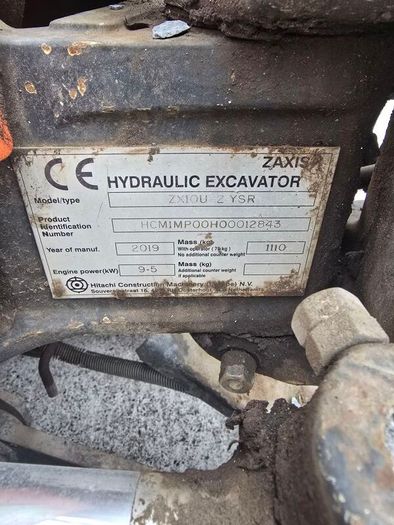 Hitachi Mini Digger Zaxis 10U