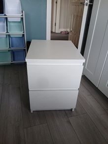 bedside locker white