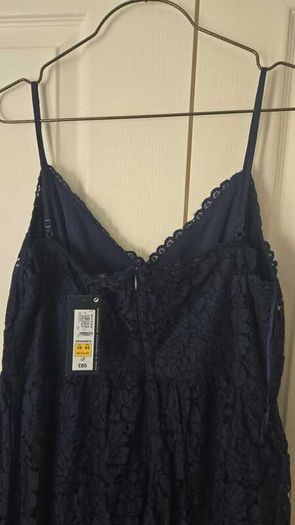 Brand new Classic Navy Blue Lace Dress- Elegant & Timeless