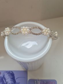 Ivory Communion pearl headband