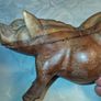 Hardwood Handcarved Pig Image 9