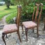 4 antique wooden chairs Image 7