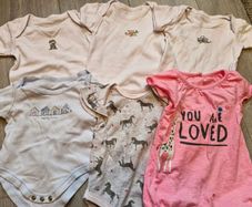 Short-sleeved vests, 0-3 months