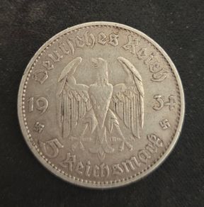 1934 Germany 5 Reichsmark
