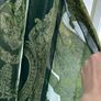 Vintage Green 100% silk scarf shawl Image 5