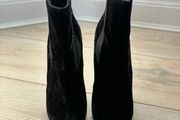 high heel boots from Office, velvet black