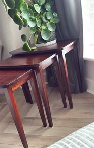 Vintage Mid-Century Nest of 3 Tables