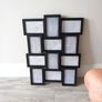 Black Picture frame. Holds 12 pictures Image 2